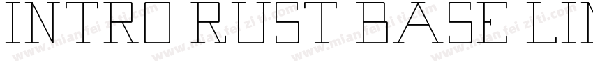 Intro Rust Base Line字体转换